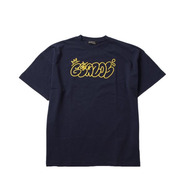 【接触冷感】フロントグラフィックロゴ発泡プリントビッグ半袖Tシャツ