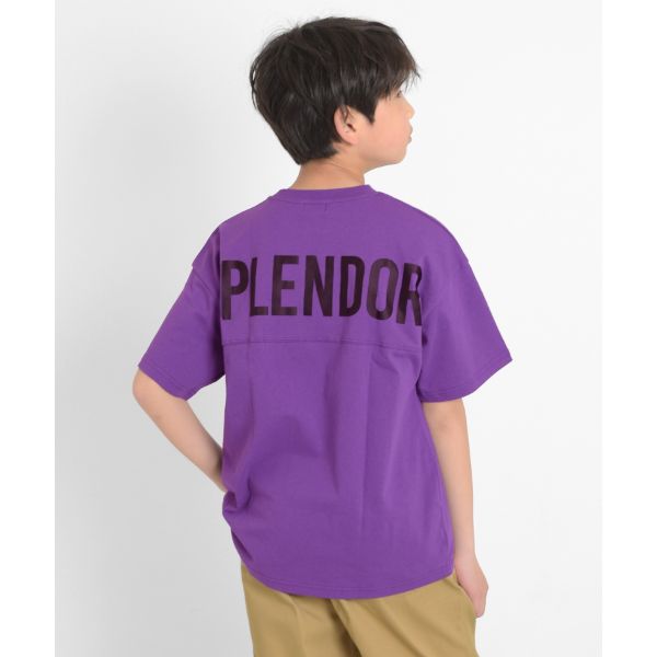 【大人向けサイズあり】【接触冷感】バックロゴプリント半袖Tシャツ