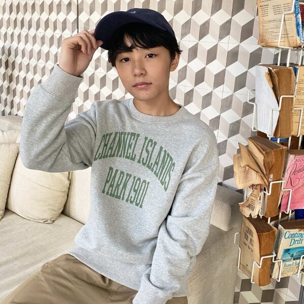 【プチプラ】【毛玉になりにくい/しっかり素材】裏毛・アソートフロントロゴプリントトレーナー