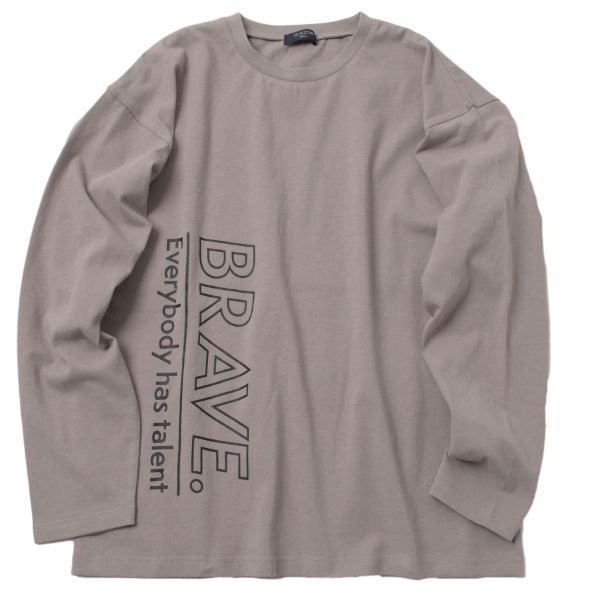 【WEB限定】【プチプラ】【再入荷】フロントアソートプリント長袖Tシャツ