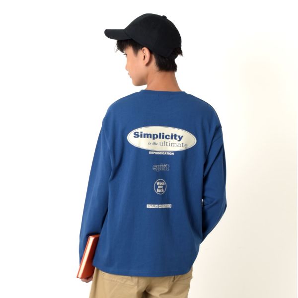 【WEB限定】【プチプラ】バックアソートプリント長袖Tシャツ