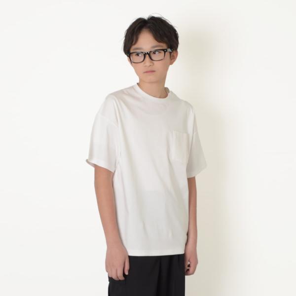 【大人向けサイズあり】シルケットスムース・シンプルきれい半袖Tシャツ