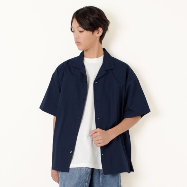 【大人向けサイズあり】【セットアップ対応】タイプライター・開襟シャツ