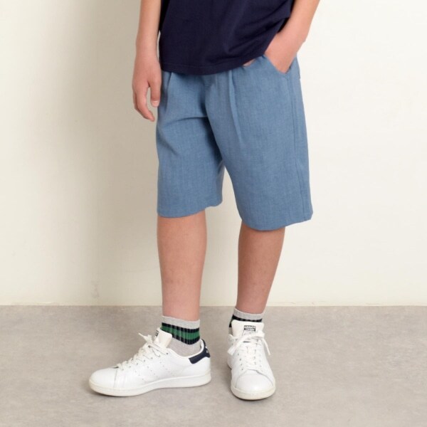 【大人向けサイズあり】パナマ風・タックハーフパンツ