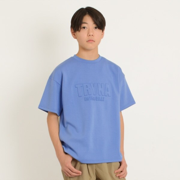 【接触冷感】エアリークッション・エンボス加工半袖Tシャツ