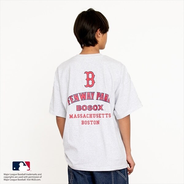 【大人向けサイズあり】【MLB】チームロゴプリント半袖Tシャツ