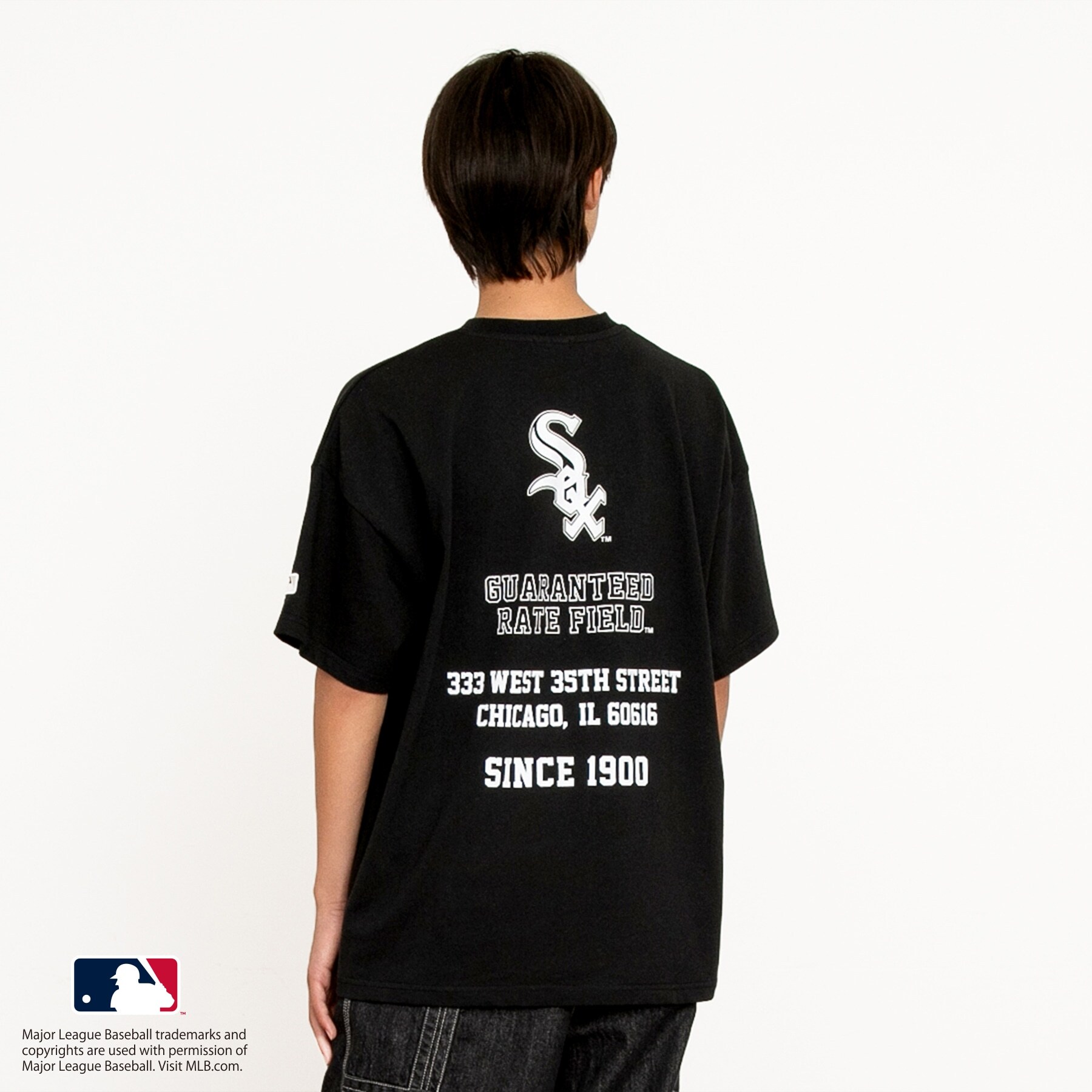 【大人向けサイズあり】【MLB】チームロゴプリント半袖Tシャツ