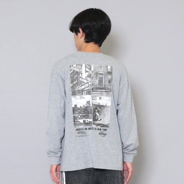 【大人向けサイズあり】NYCバックフォト長袖Tシャツ