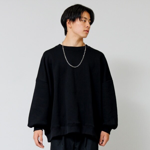 【大人向けサイズあり】【あったか】裏起毛・ネックレス付きトレーナー