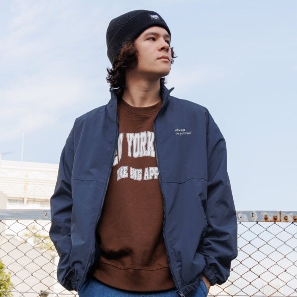 【大人向けサイズあり】【セットアップ対応】刺繍ロゴジップアップジャケット