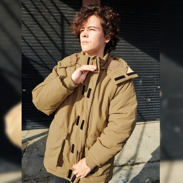 【大人向けサイズあり】【撥水】【保温】機能中綿サーモライト・ミドルコート