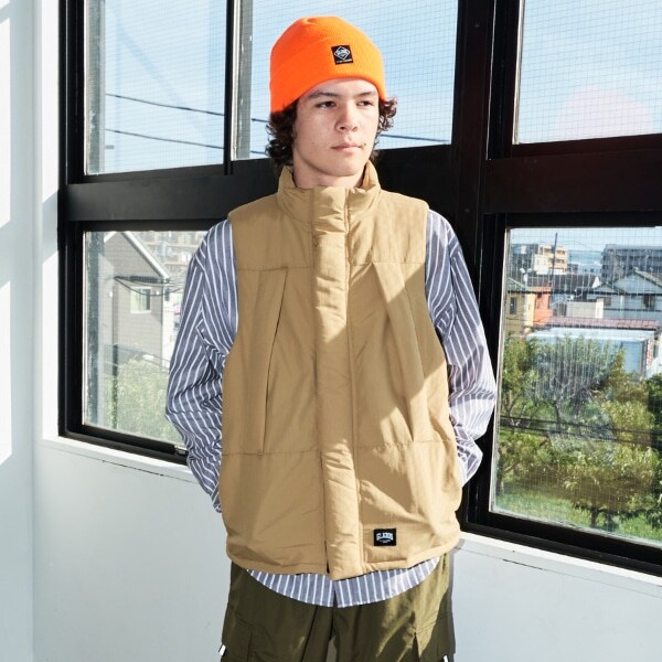 【大人向けサイズあり】【撥水】【保温】機能中綿サーモライト・ベスト