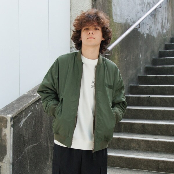 【大人向けサイズあり】【リバーシブル】MA-1