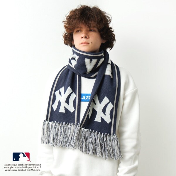 【大人向けサイズあり】【MLB】チームロゴマフラー