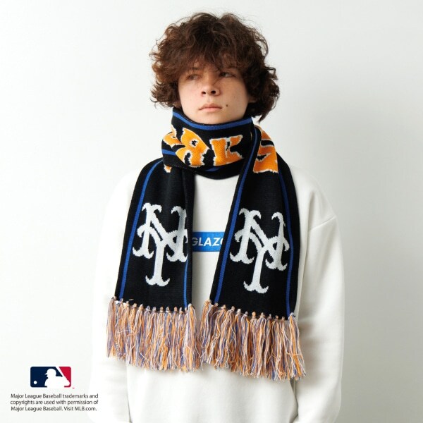 【大人向けサイズあり】【MLB】チームロゴマフラー