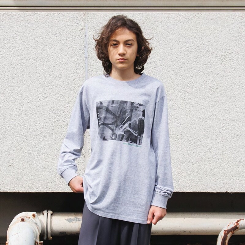 【大人向けサイズあり】フォトフロントプリント長袖Tシャツ