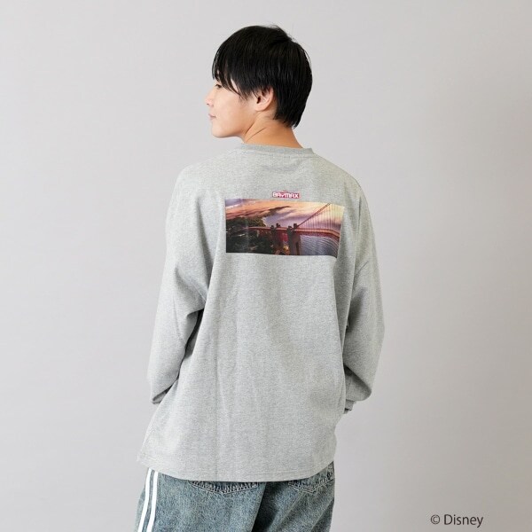【大人向けサイズあり】【DISNEY】BAYMAX / バックフォトプリント長袖Tシャツ