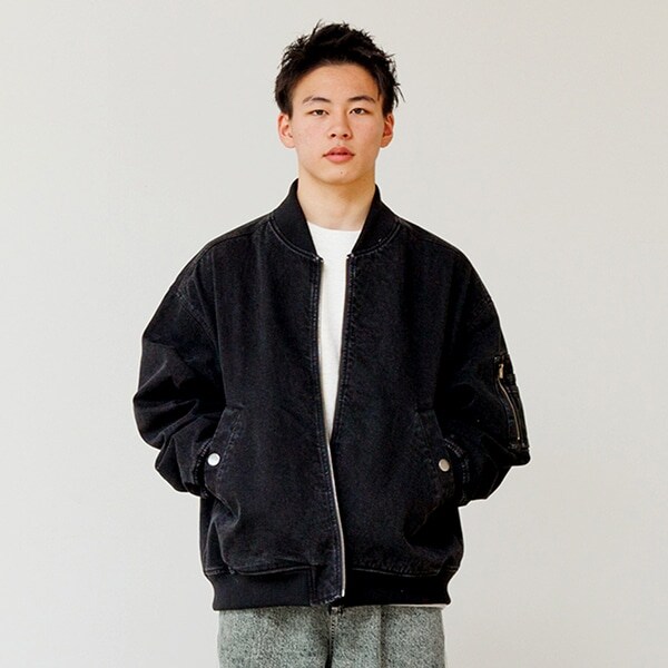 【大人向けサイズあり】デニムボンバージャケット