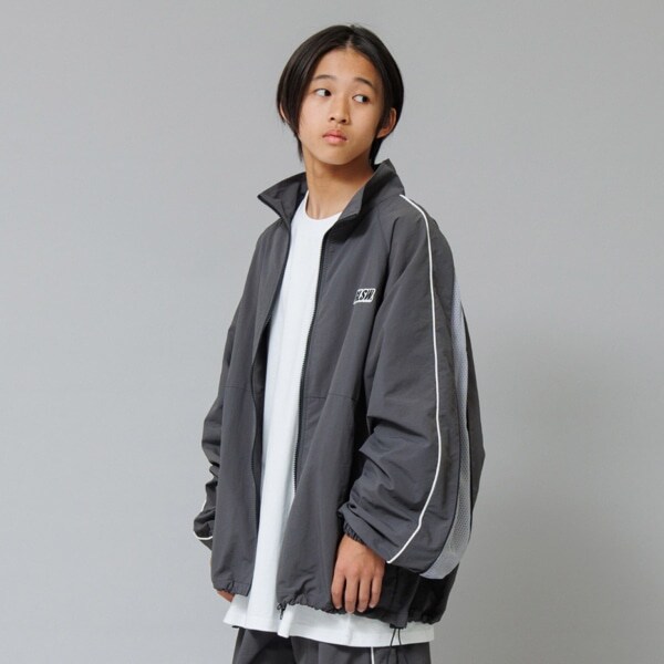 【大人向けサイズあり】【GLSW.】【セットアップ対応】ナイロン・ ジップアップアウター