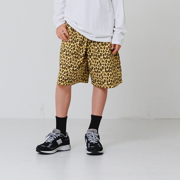 【大人向けサイズあり】【セットアップ対応】タイプライター・ワイドハーフパンツ