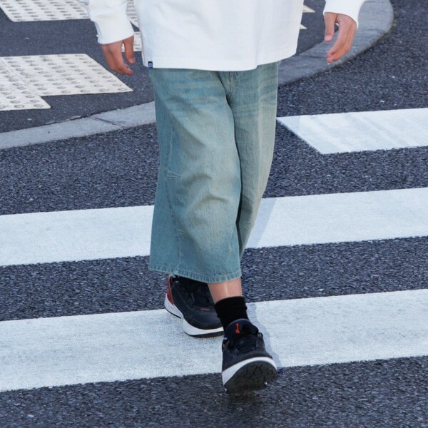 【大人向けサイズあり】【GLSW.】デニム・ワイドバギーショーツ