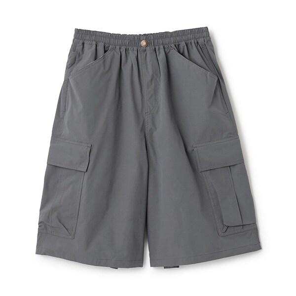 【大人向けサイズあり】【Easycare】ポリリップ・ハーフカーゴパンツ