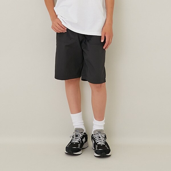 【大人向けサイズあり】【撥水】ナイロンワッシャーベイカーハーフパンツ