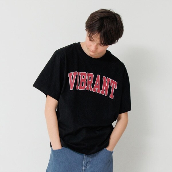 【大人向けサイズあり】【プチプラ】フロントアーチロゴ半袖Tシャツ