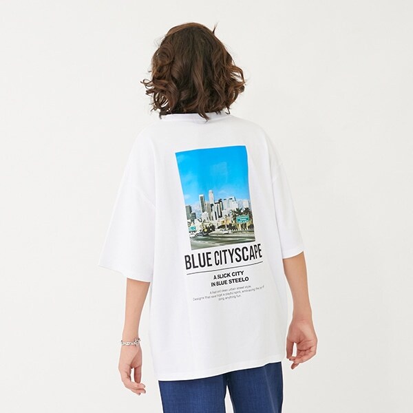 【大人向けサイズあり】【接触冷感】ハイクールコットン・バックフォト半袖Tシャツ