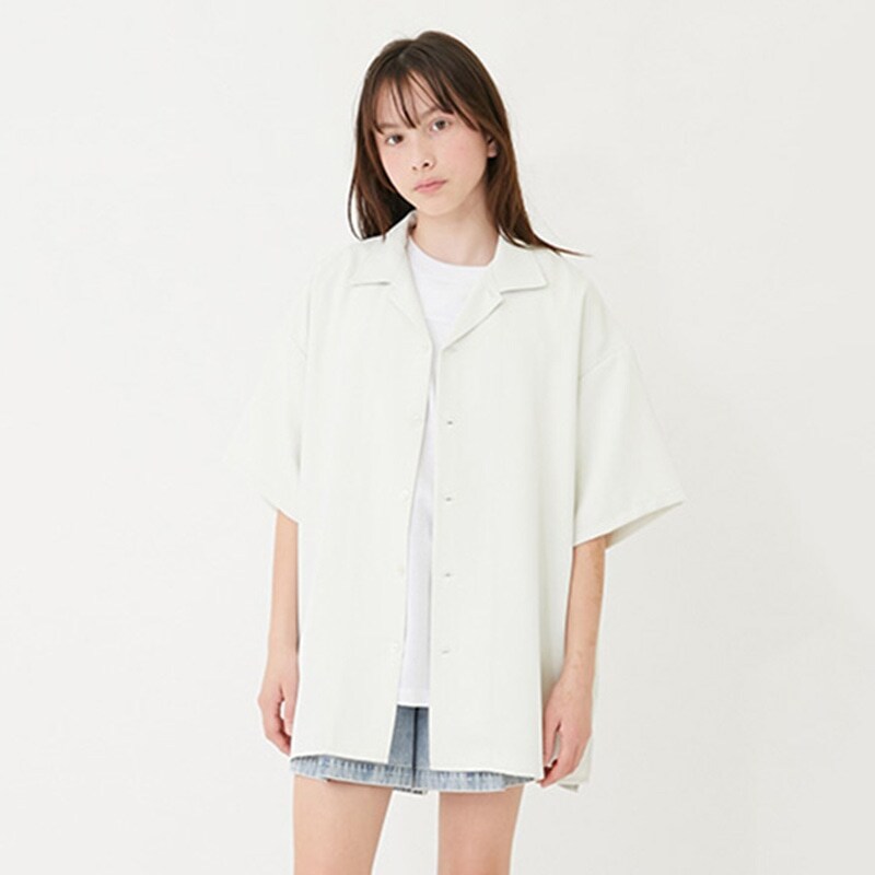 【大人向けサイズあり】トロトロ・半袖開衿シャツ