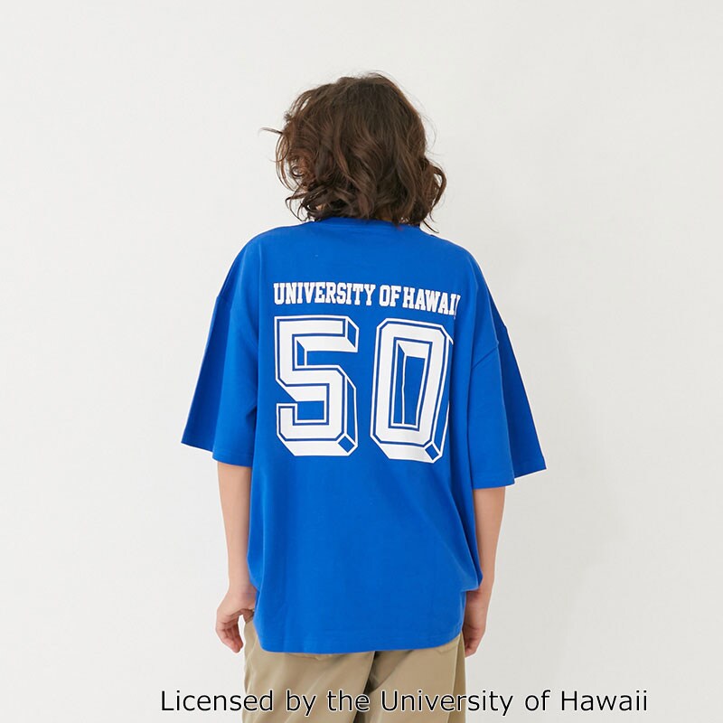 【大人向けサイズあり】【接触冷感】ハイクールコットン・ハワイ大学半袖Tシャツ