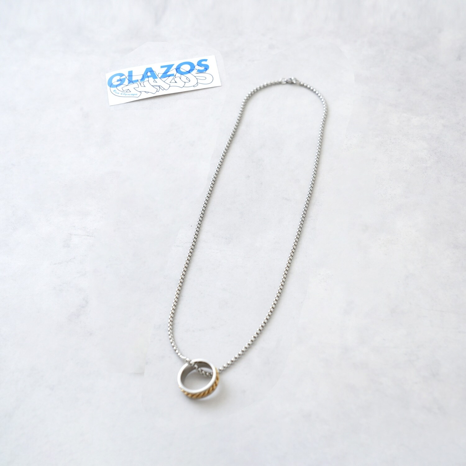 ネックレス付きチェーンリング