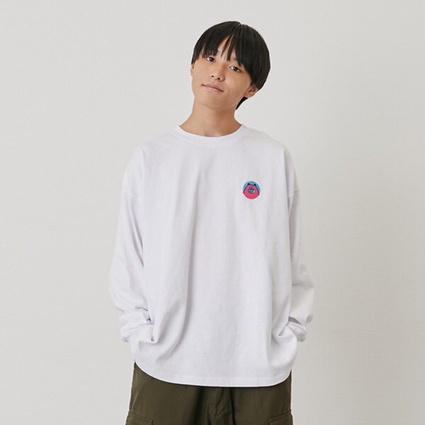 【GLSW.】【ヘビーウェイト天竺】アソート刺繍ロゴ長袖Tシャツ