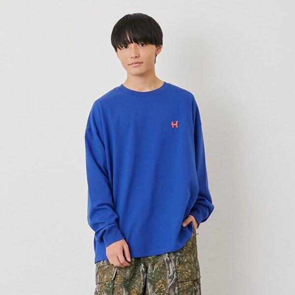 【GLSW.】【ヘビーウェイト天竺】アソート刺繍ロゴ長袖Tシャツ