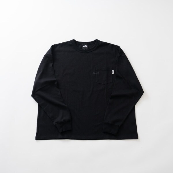 【GLSW.】【ヘビーウェイト天竺】リフレクターロゴポケット長袖Tシャツ