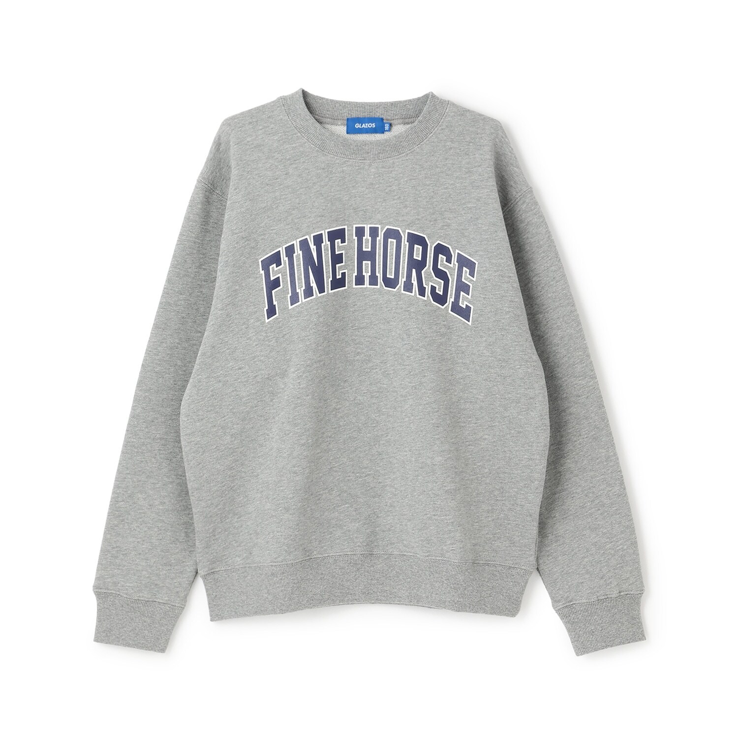 カレッジロゴ フロントプリント 裏毛トレーナー