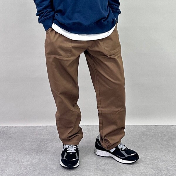 綿ポリストレッチツイル・ベイカーパンツ