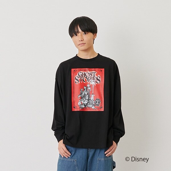 【DISNEY】ナイトメアー・ビフォア・クリスマス/アソートプリント長袖Tシャツ
