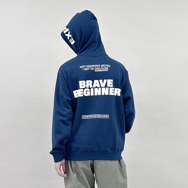 【毛玉になりにくい】フードプリントパーカー