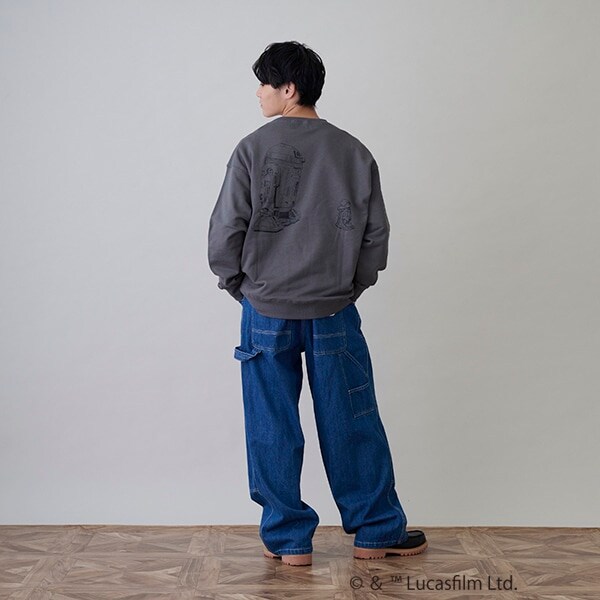 【GLSW.】 STAR WARS  マンダロリアン／裏毛アソートプリントトレーナー