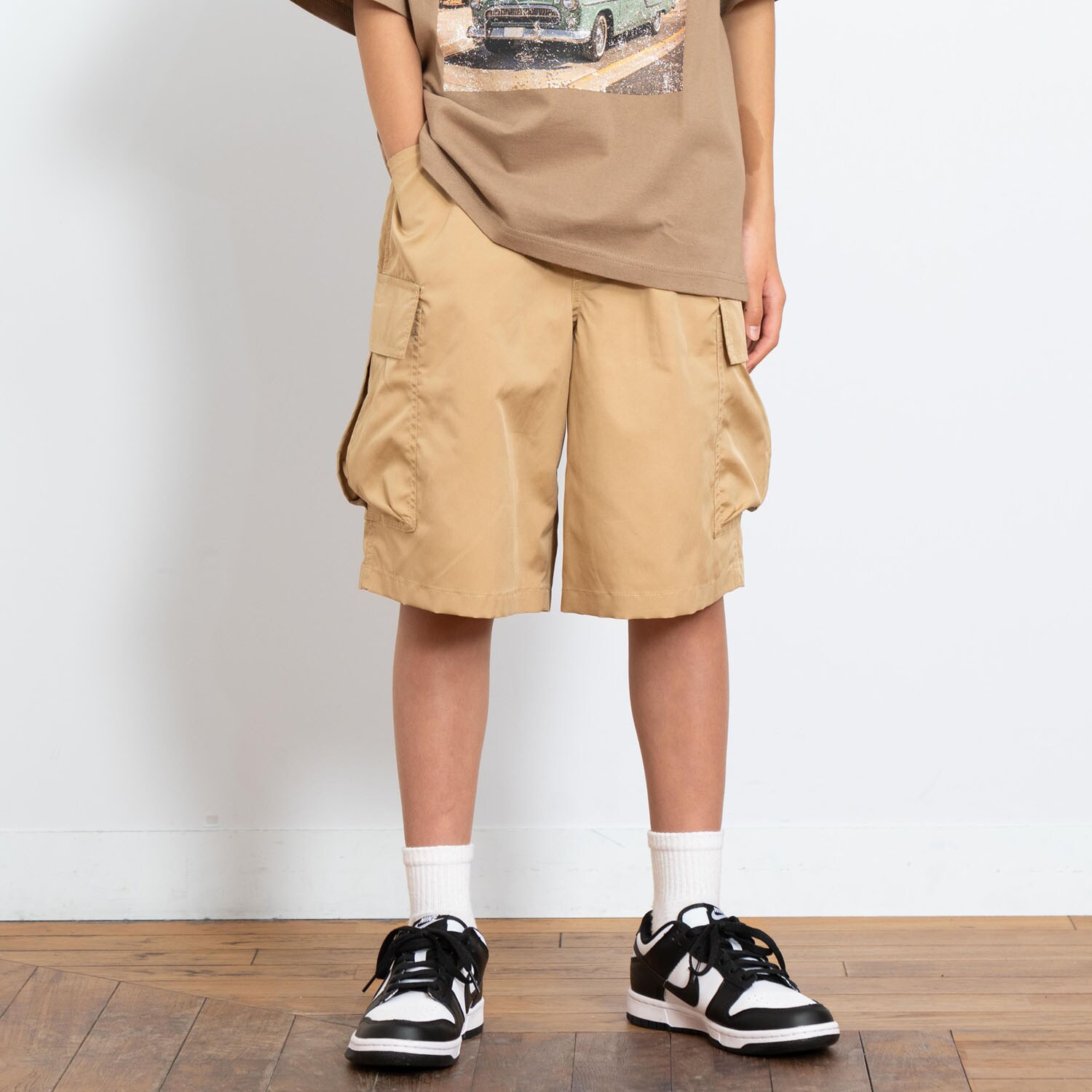 吸水速乾ハーフカーゴパンツ