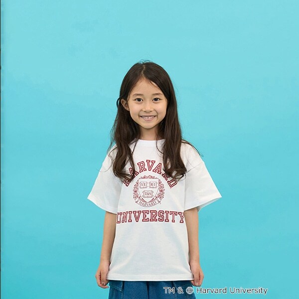 【SKIT0LY】【接触冷感】ハイクールコットン・ハーバード大学半袖Tシャツ