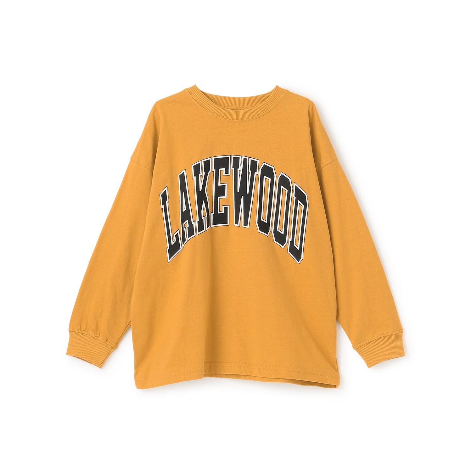 【SKIT0LY】ビッグカレッジフロントプリント長袖Tシャツ