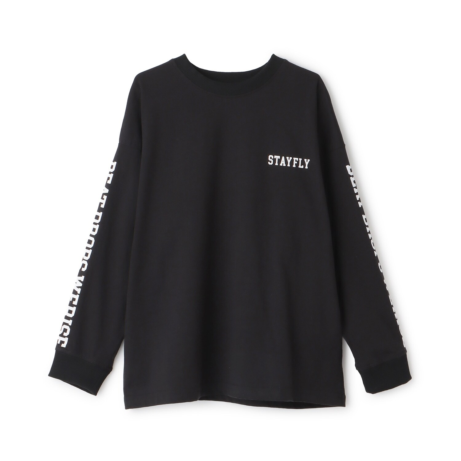 【SKIT0LY】袖ロゴプリント長袖Tシャツ