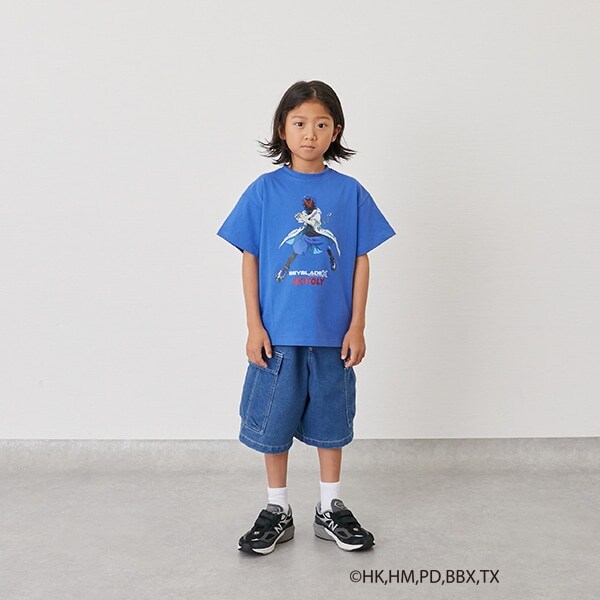 【SKIT0LY】【BEYBLADE X】プリント半袖Tシャツ
