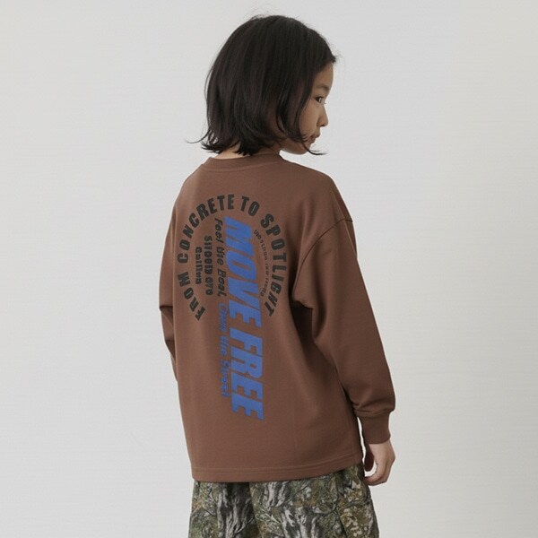 【SKIT0LY】【プチプラ】バックサークルロゴ長袖Tシャツ