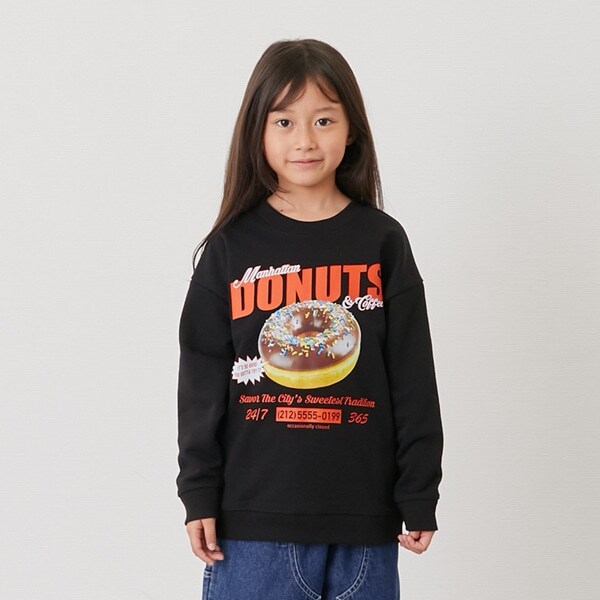 【SKIT0LY】【毛玉になりにくい】FOODプリントトレーナー