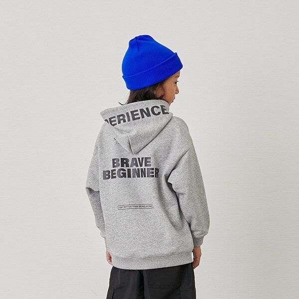 【SKIT0LY】【毛玉になりにくい】フードプリントパーカー