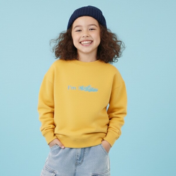 【SKIT0LY】【毛玉になりにくい】I 'm  ロゴフロントプリント