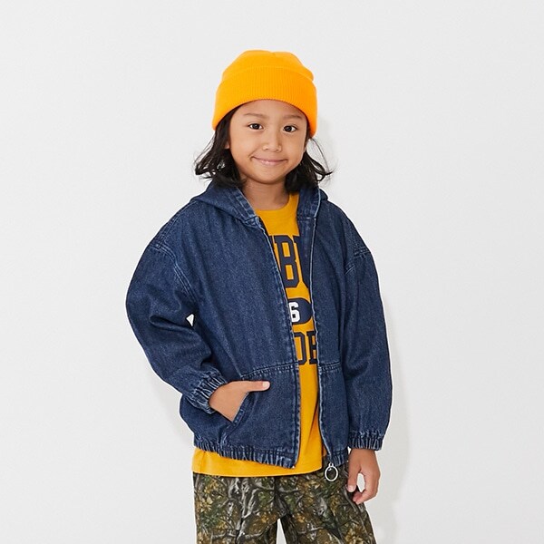 【SKIT0LY】フードデニムジップアップジャケット